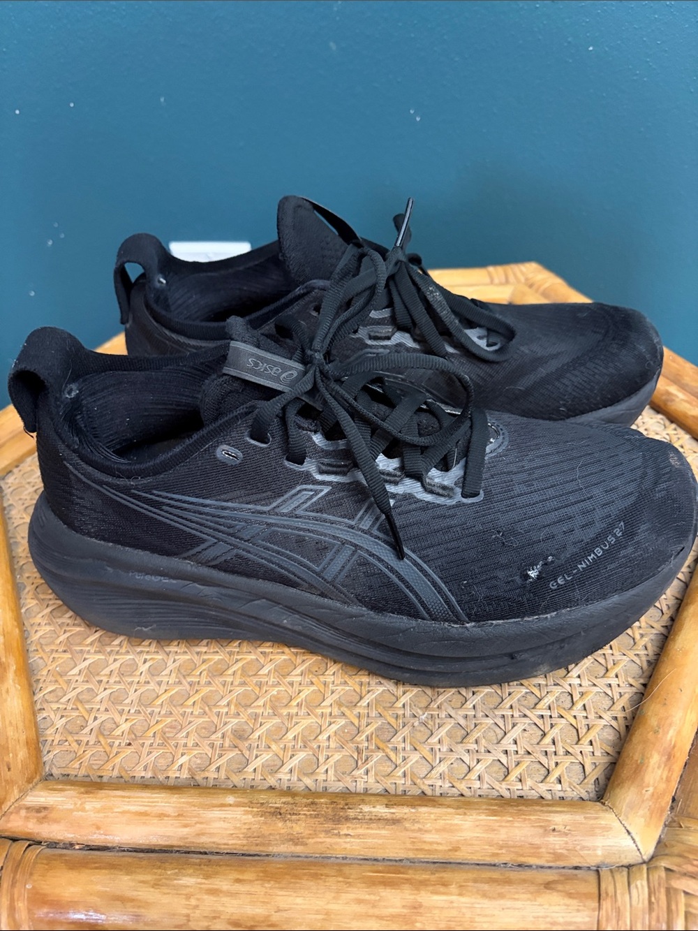 Asics Black Athletic Running Sneakers
